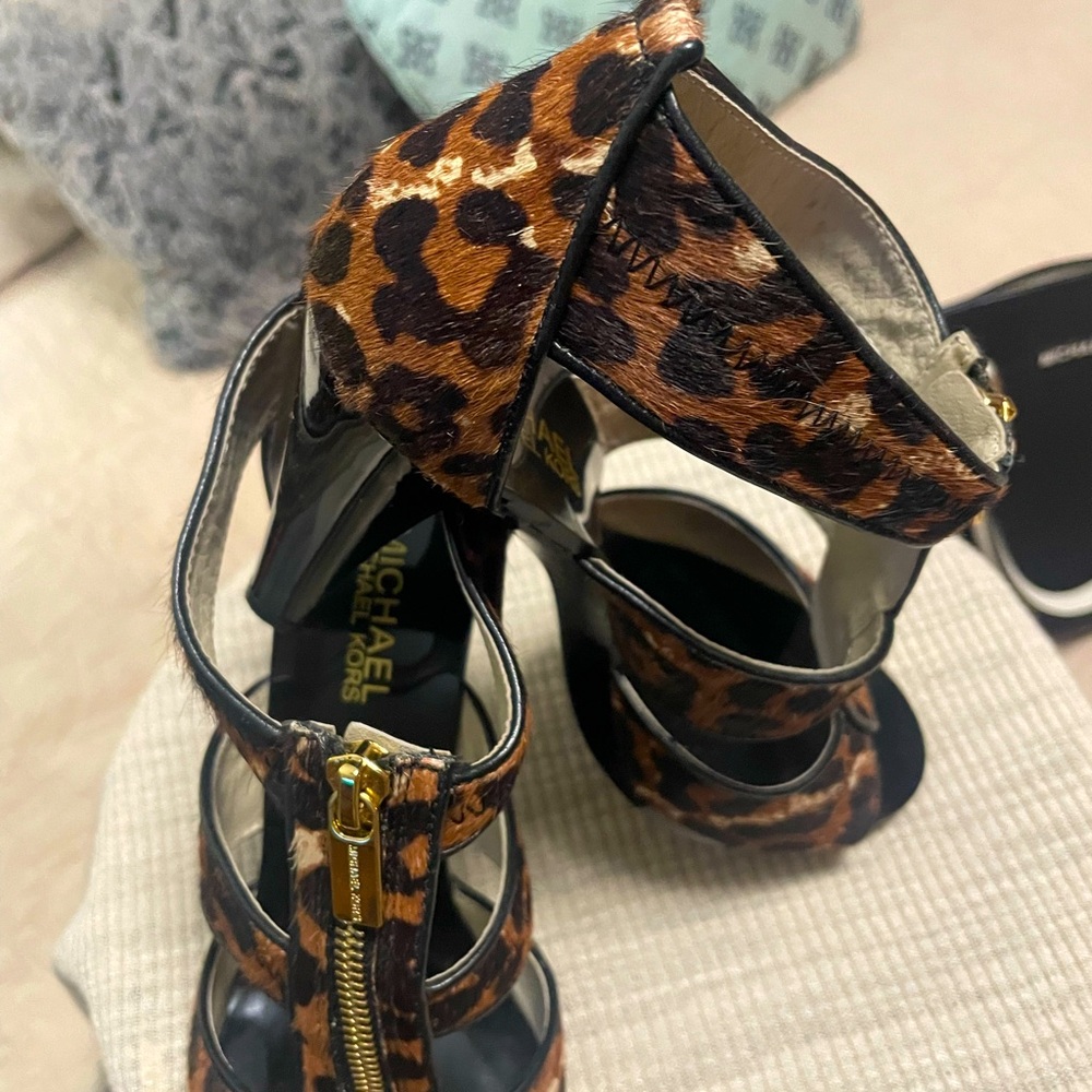 Michael Kors collection Woman’s high heels animal print originals - Picture 5 of 10
